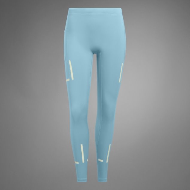 Azul Adidas Fast Impact Reflect At Night X-city Leggings De Running De Longitud Completa