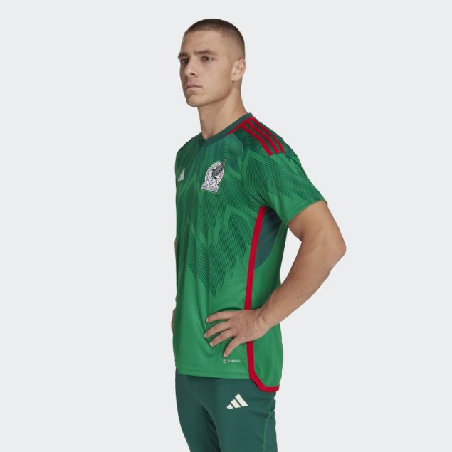 Camiseta Adidas Mexico 22 Primera Equipación Verde Caliente