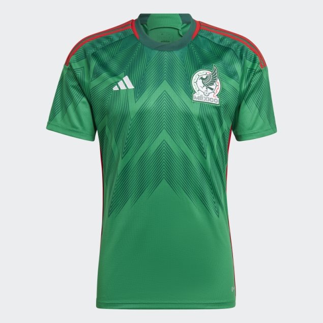 Camiseta Adidas Mexico 22 Primera Equipación Verde Caliente