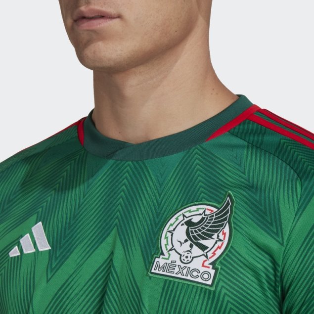 Camiseta Adidas Mexico 22 Primera Equipación Verde Caliente