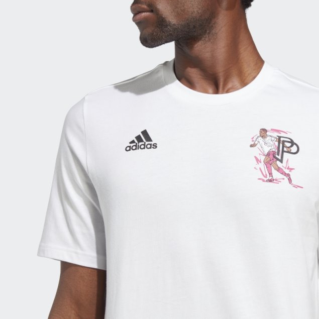 Pogba Icono Gráfico Camiseta Adidas Blanco