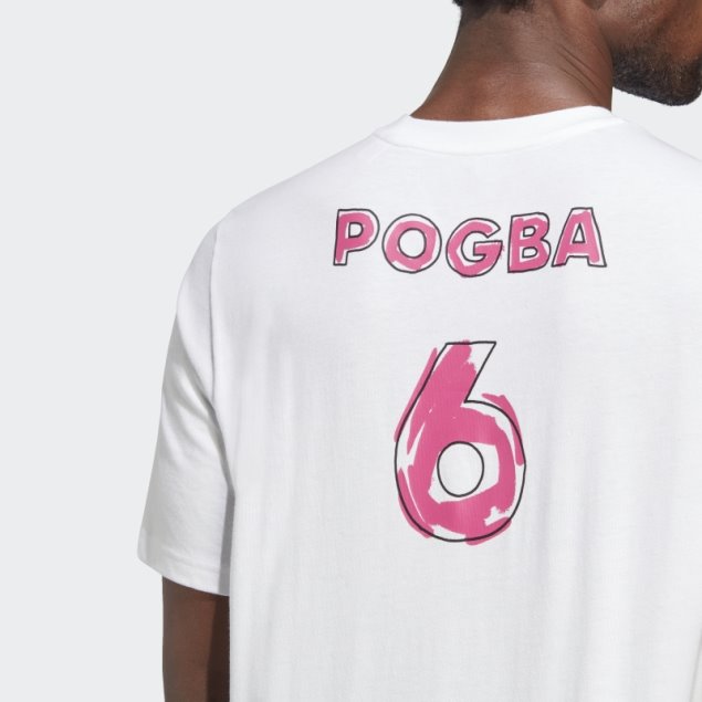 Pogba Icono Gráfico Camiseta Adidas Blanco