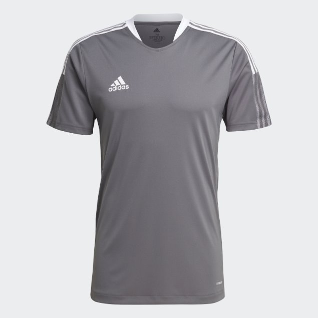 Adidas Tiro 21 Camiseta De Entrenamiento Gris