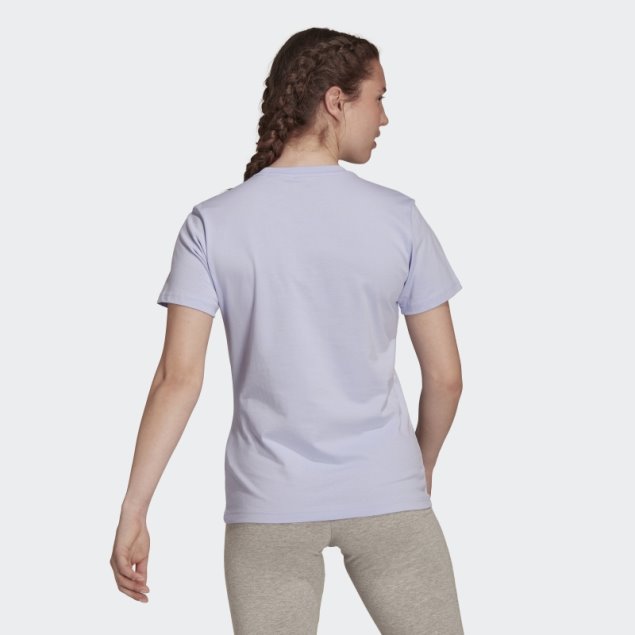 Camiseta Con Logo Essentials En Tono Violeta De Adidas