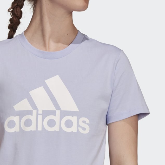 Camiseta Con Logo Essentials En Tono Violeta De Adidas