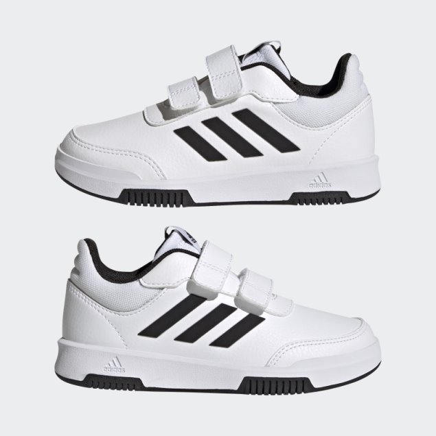 Zapatillas Adidas Tensaur Con Gancho Y Lazo Negras