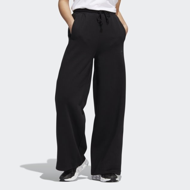 Pantalon Ancho De Forro Polar All Szn Negro Adidas