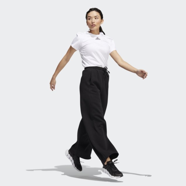 Adidas All Szn Fleece Pantalon Ancho Negro