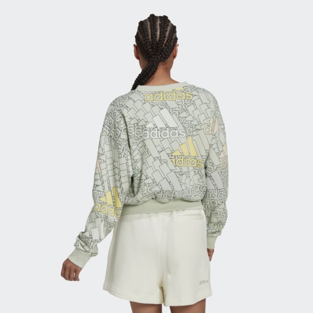 Sudadera Con Logo Multicolor Essentials Verde Adidas