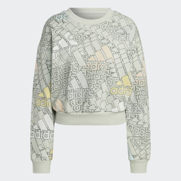 Sudadera Con Logo Multicolor Essentials Verde Adidas