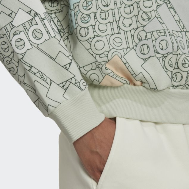 Sudadera Con Logo Multicolor Essentials Verde Adidas