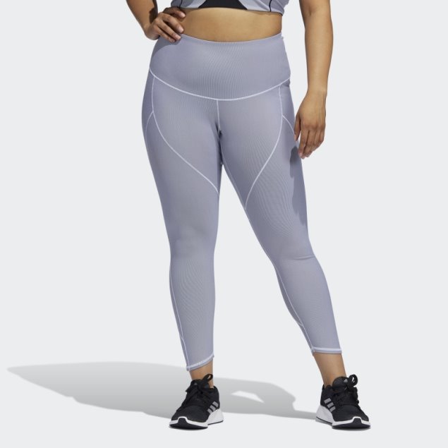 Negro Adidas Yoga Primeblue 7/8 Mallas (talla Grande)