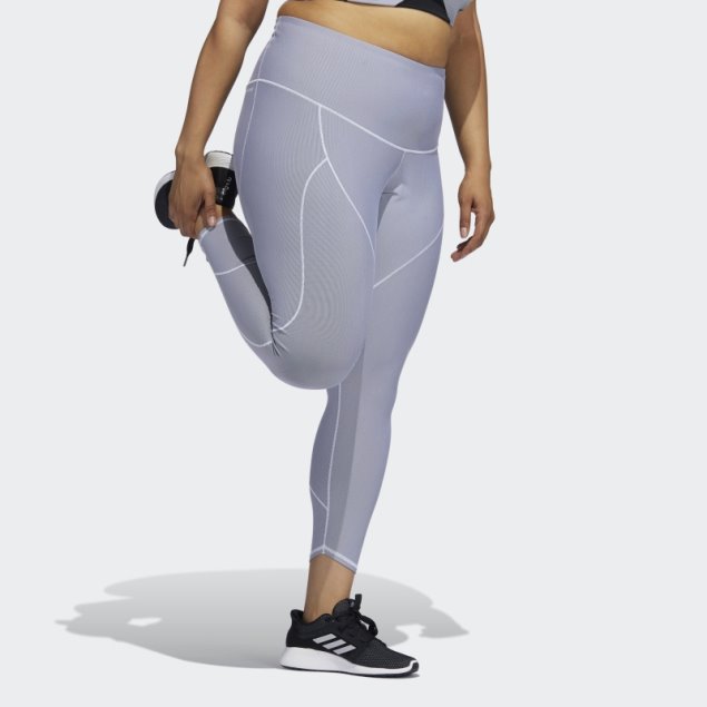 Negro Adidas Yoga Primeblue 7/8 Mallas (talla Grande)