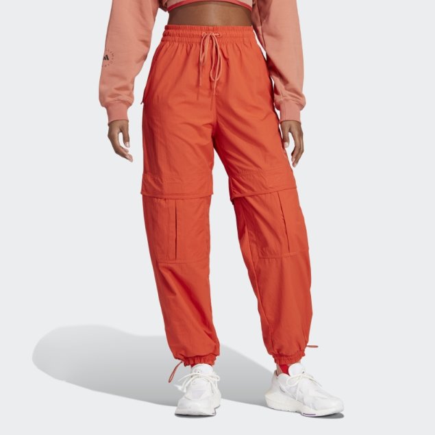 Adidas By Stella Mccartney Truecasuals Pantalones De Chándal Tejidos Sólidos Cayena Quemada