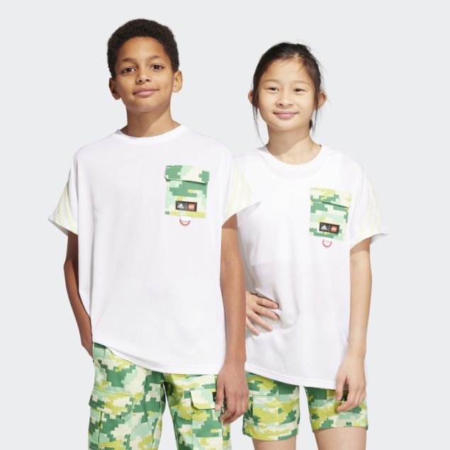 Camiseta Blanca Adidas X Lego Play Caliente