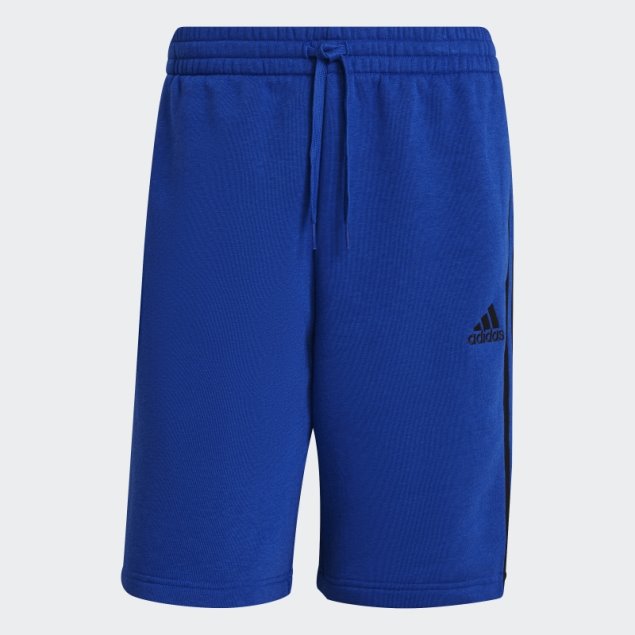 Pantalón Corto Adidas Azul Royal Con 3 Rayas Essentials