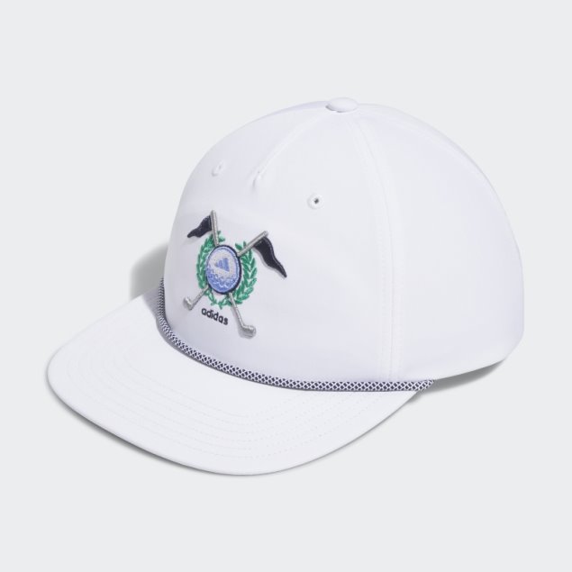 Gorra Blanca Retro De Cinco Paneles Adidas