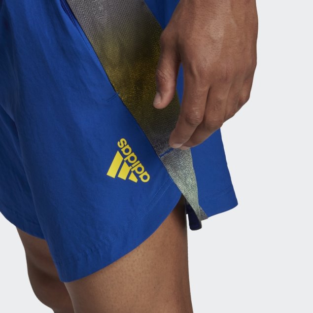 Shorts De Entrenamiento Con Gráfico Hiit Aeroready Azul Real Diseñados Para El Movimiento Adidas