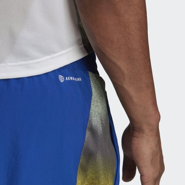 Shorts De Entrenamiento Con Gráfico Hiit Aeroready Azul Real Diseñados Para El Movimiento Adidas
