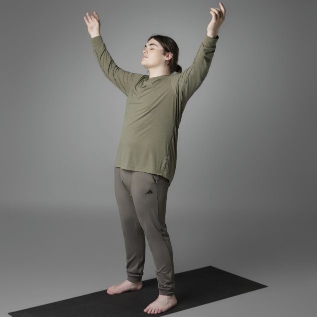 Camiseta De Manga Larga De Yoga Branch Authentic Balance Adidas