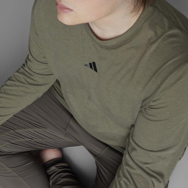 Camiseta De Manga Larga De Yoga Branch Authentic Balance Adidas