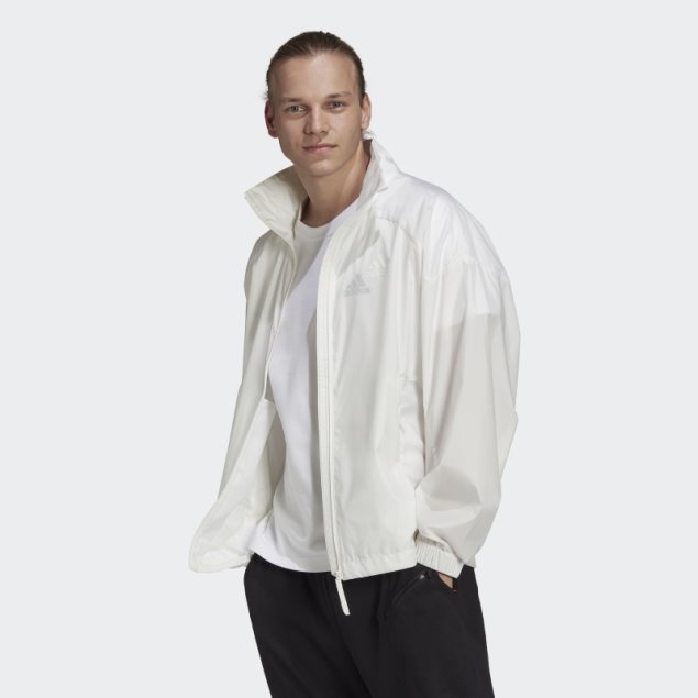 Chaqueta Cortavientos Adidas Blanca