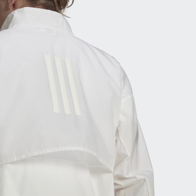 Chaqueta Cortavientos Adidas Blanca
