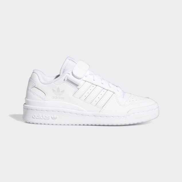 Foro Bajo Zapatos Blanco Adidas Moda