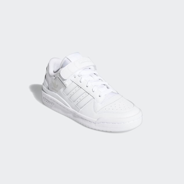 Foro Bajo Zapatos Blanco Adidas Moda