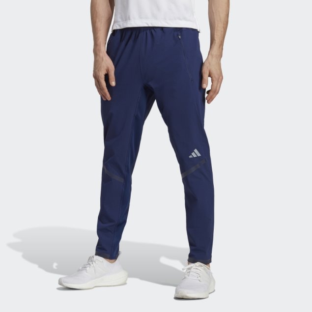 Adidas Azul Oscuro Diseñado Para Entrenar Pantalones De Entrenamiento De Cordura