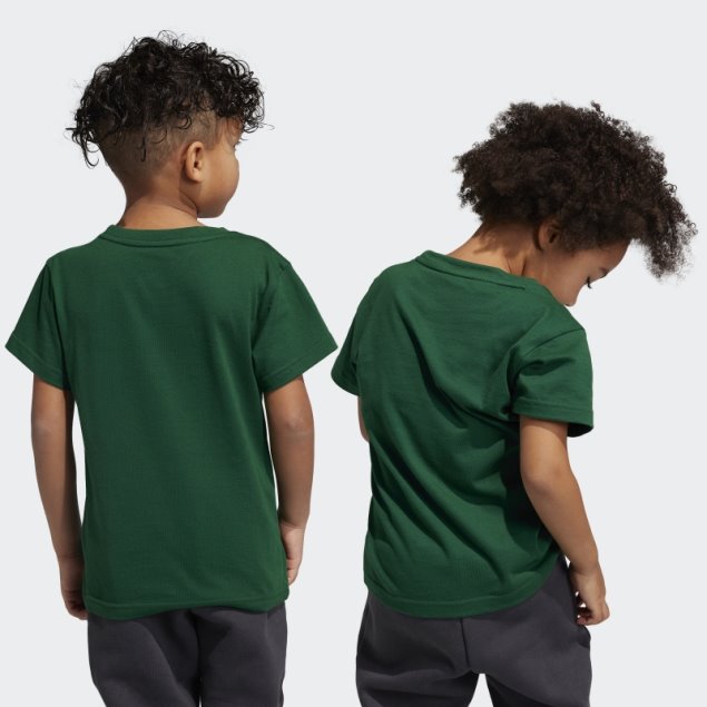 Camiseta Adicolor Verde Oscuro Trefoil Adidas