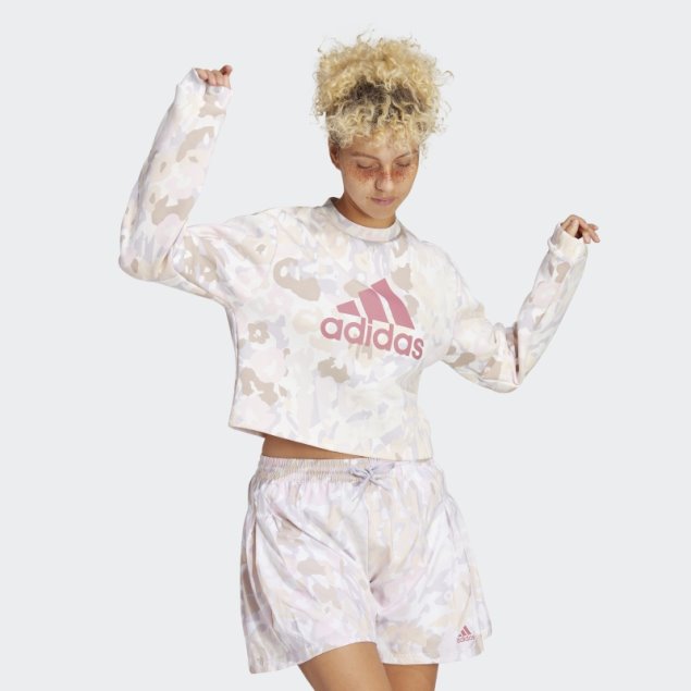 Adidas Sudadera Gráfica Blanca