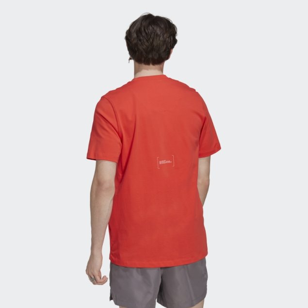 Adidas Camiseta Clásica Roja