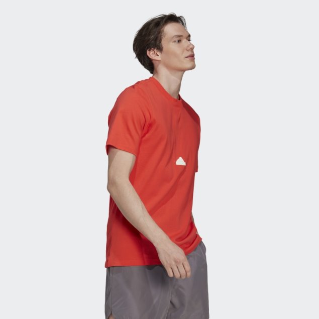 Adidas Camiseta Clásica Roja