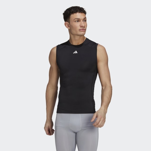 Camiseta Sin Mangas De Entrenamiento Techfit Negro Adidas