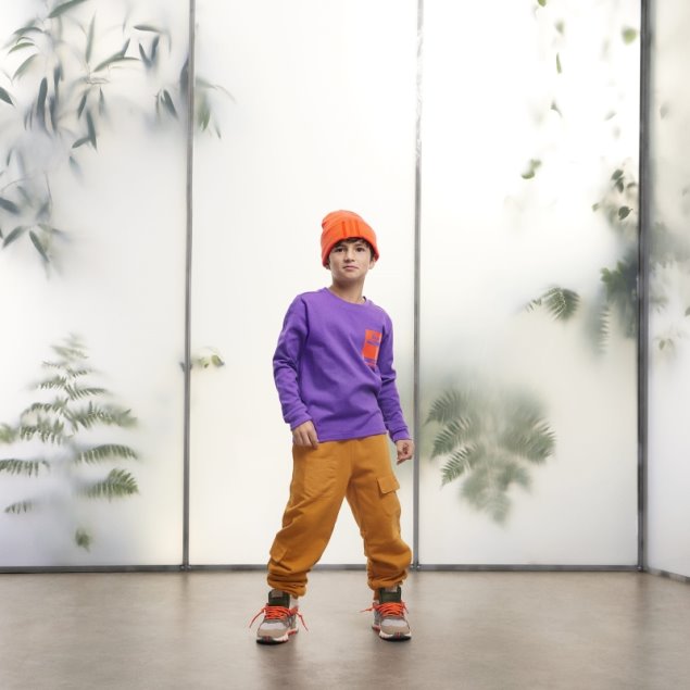 Camiseta Gráfica De Manga Larga Adidas Púrpura Moda