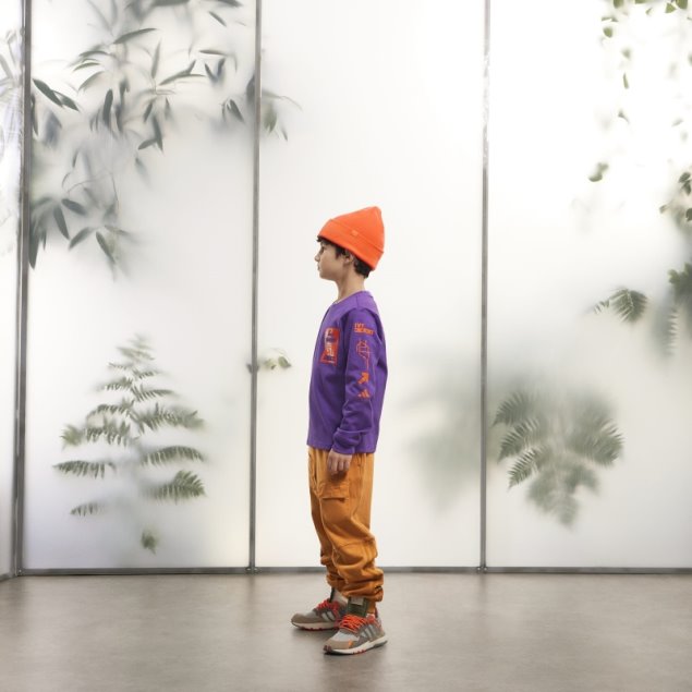 Camiseta Gráfica De Manga Larga Adidas Púrpura Moda