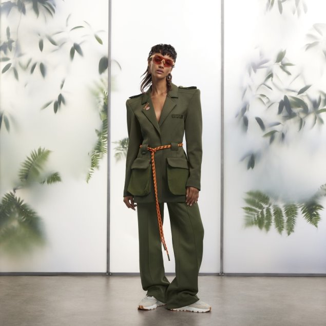 Pantalones De Traje De Sarga Adidas Pino