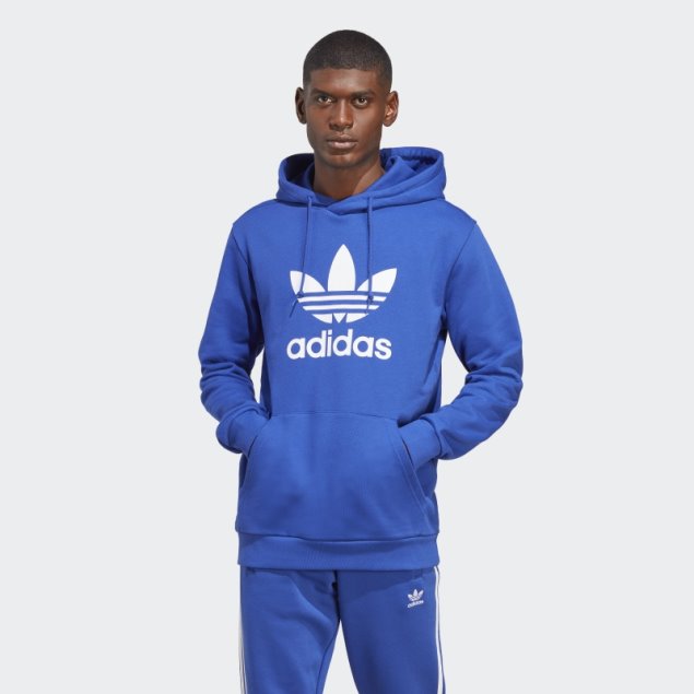 Sudadera Adidas Azul Adicolor Classics Trefoil