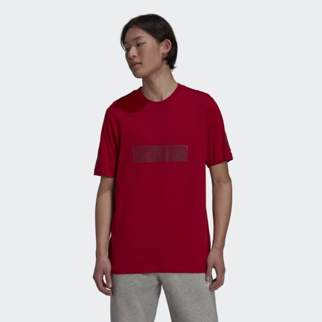 Camiseta Adidas Sprt Logo Roja Victoria Caliente