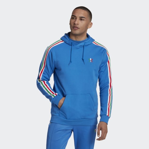Sudadera Con Capucha 3 Rayas Royal Adidas