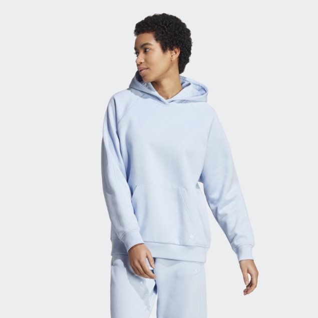 All Szn Fleece Boyfriend Hoodie Adidas Azul Amanecer