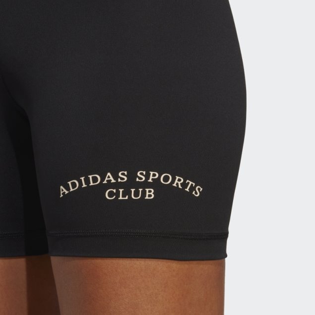 Leggings Negros De Cintura Alta Sports Club Adidas