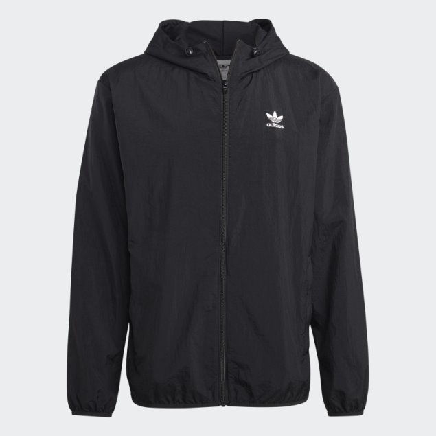Cortavientos Adidas Trefoil Essentials Negro