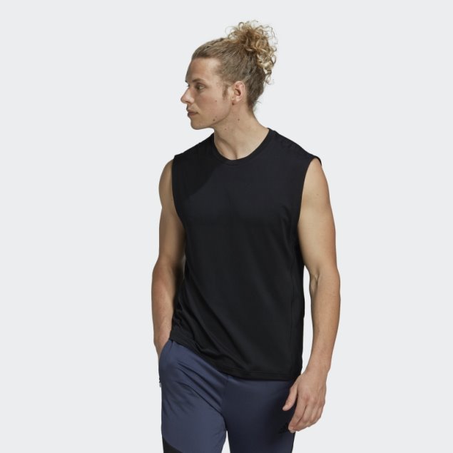 Camiseta Sin Mangas Adidas Yoga Negra