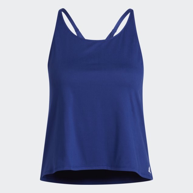 Camiseta Sin Mangas De Yoga Victory Azul Adidas