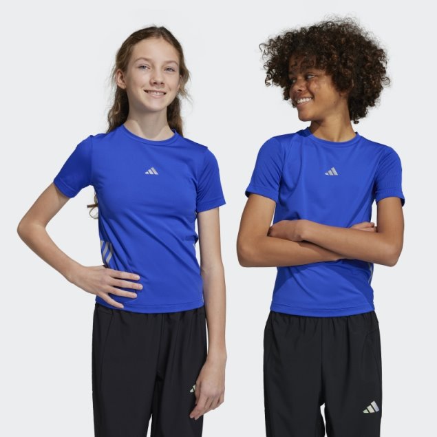 Camiseta Adidas Aeroready 3 Rayas Azul