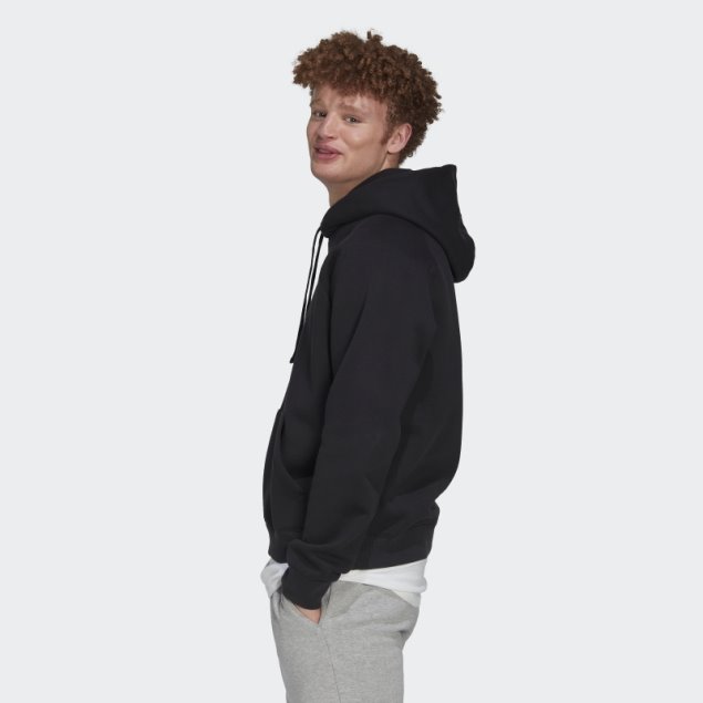 Adidas Sudadera Negra Con Capucha