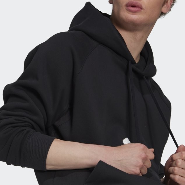 Adidas Sudadera Negra Con Capucha