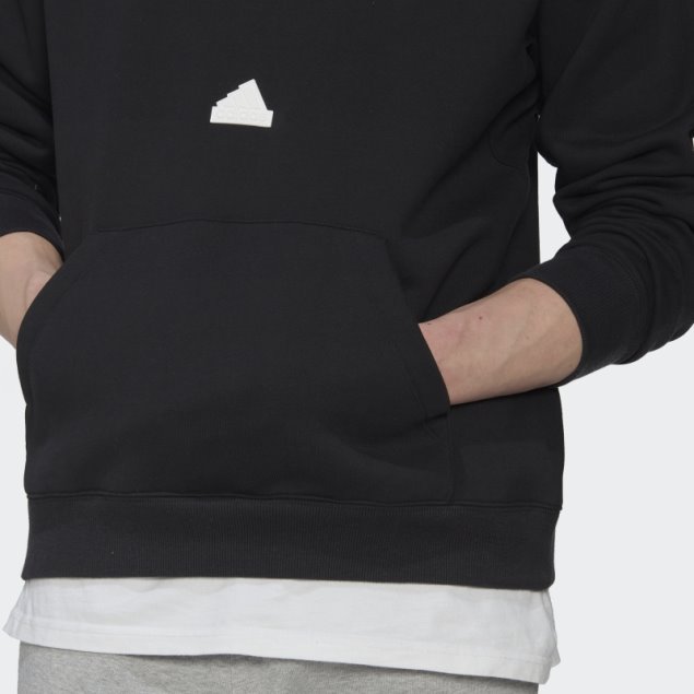 Adidas Sudadera Negra Con Capucha